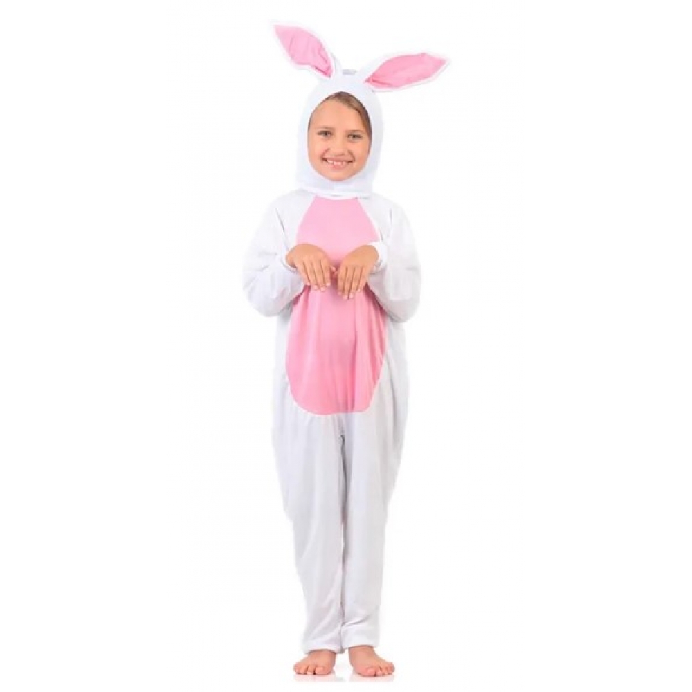 Fantasia Coelho Branco Infantil Sulamericana - Fantasias Infantis