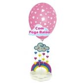 Centro de Mesa Chuva de Amor com Pega Balão Piffer - Painéis Piffer