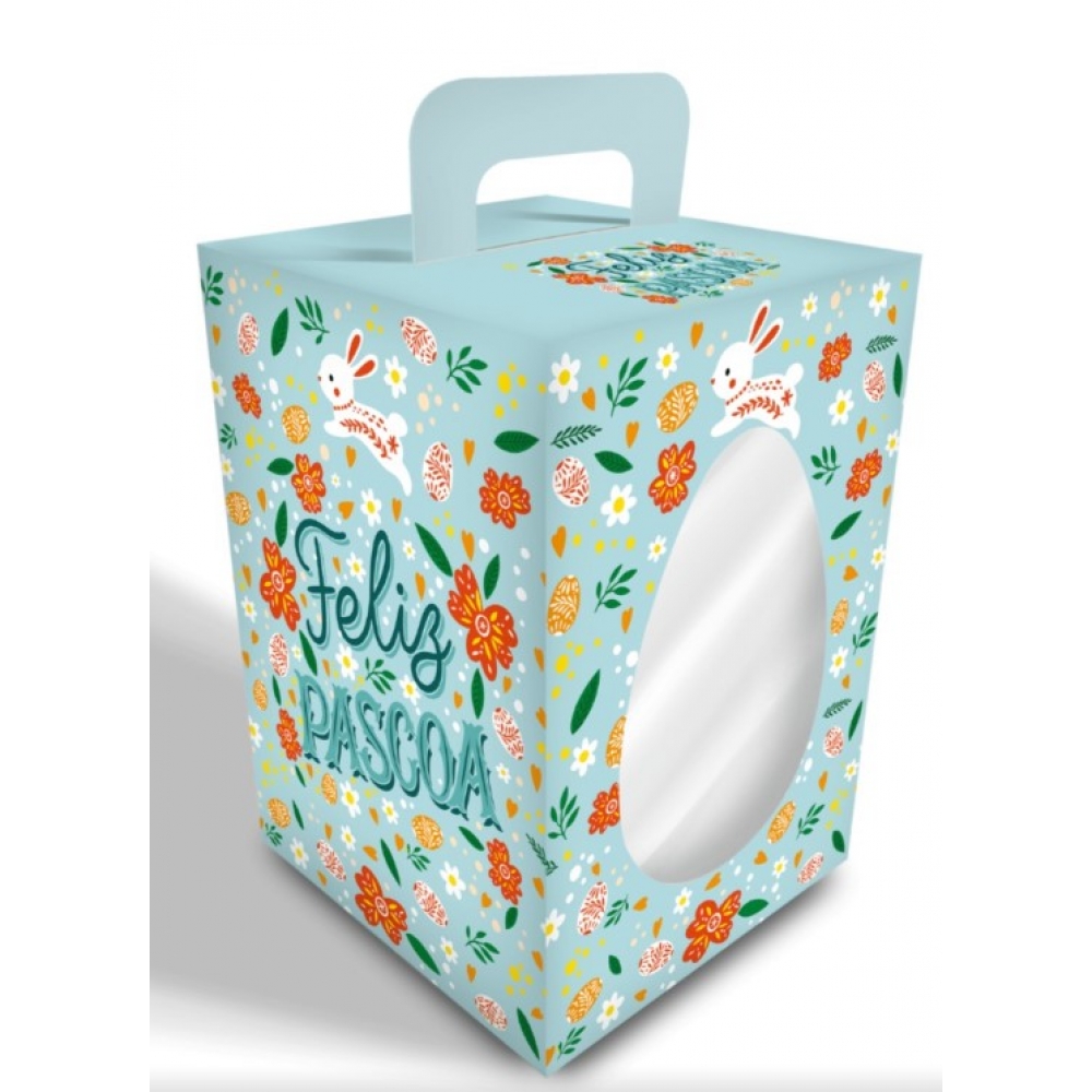 Caixa Maleta Ovo Páscoa das Flores 250g a 350g Duster - Páscoa