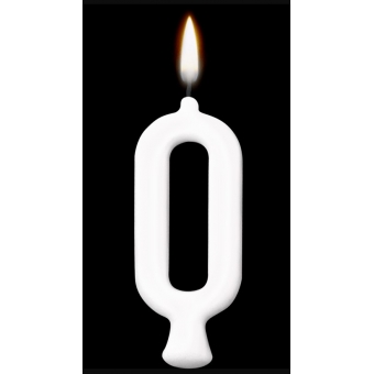 Vela Parabéns Branca Regina Festas