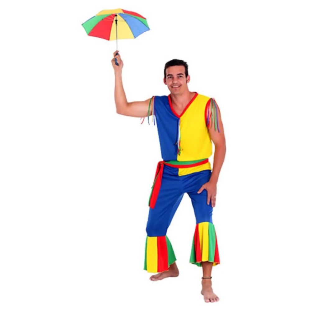 Fantasia Frevo Masculino Adulto Sulamericana - Fantasias Adultos