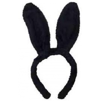 Tiara Coelho Pelúcia Preta
