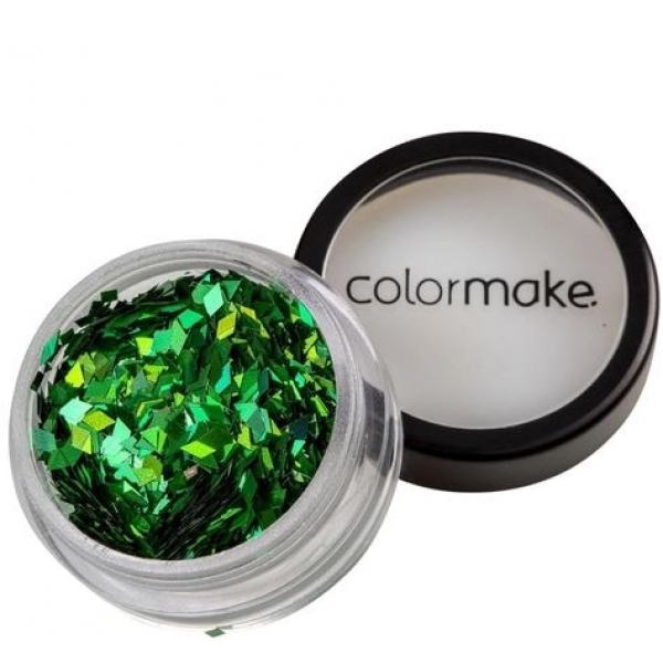 Glitter Formatos 2g Diamante Verde Colormake - Maquiagem