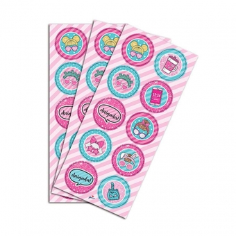 Adesivo Redondo Surprise Lil Babies c/30 Junco