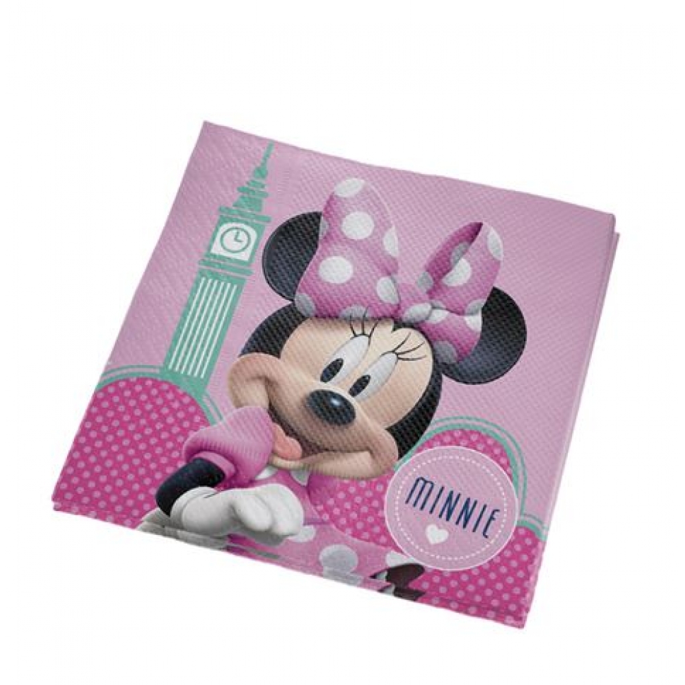 Guardanapo Minnie Rosa c/16 Regina Festas - Temas Infantis