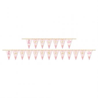 Faixa Feliz Aniversário Bailarina Junco