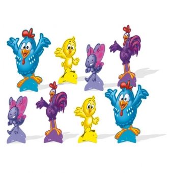 Decoração de Mesa Galinha Pintadinha c/8 Festcolor