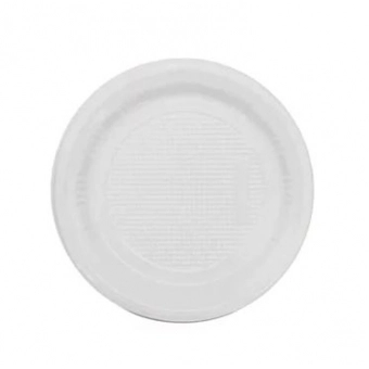 Prato 15cm Biodegradável Branco c/10 Trik Trik