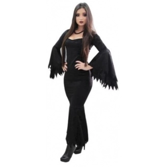 Fantasia Mortícia Adulto Veludo Florecida