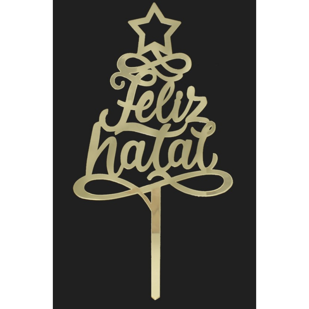 Topo de Bolo Feliz Natal Produfest - Natal