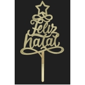 Topo de Bolo Feliz Natal Produfest - Natal