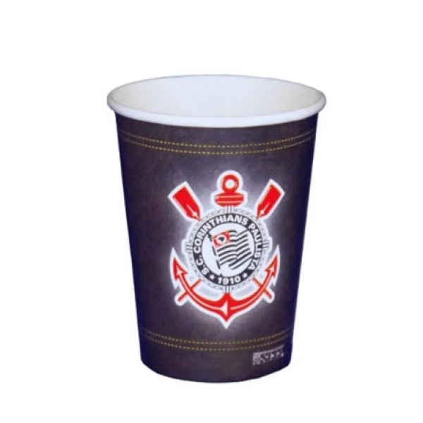 Copo de Papel 200ml Corinthians c/8 Festcolor - Temas Variados