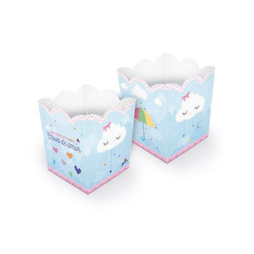 Cachepot Chuva de Amor c/8 Junco - Temas Infantis