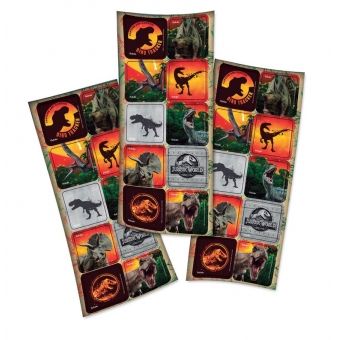 Adesivo Quadrado Jurassic World 2 c/30 Festcolor