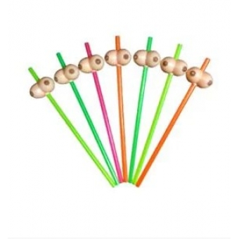 Canudo Plástico Erótico Seios c/10 Rasul