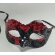 Máscara Veneza Paetê Vermelha e Preta - Máscaras