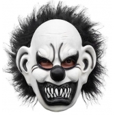 Máscara Látex Palhaço Novo Preto Inteira Spook - Máscaras