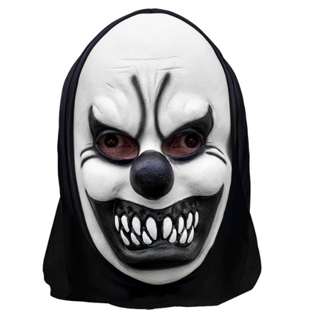 Máscara Látex Palhaço Preto Spook - Máscaras de Terror
