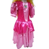 Fantasia Princesa Pêssego Rosa Infantil - Fantasias Infantis