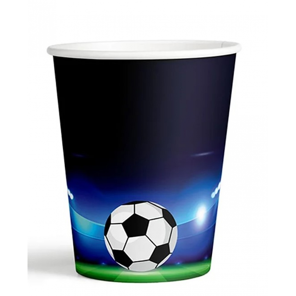 Copo de Papel Futebol 180ml c/8 Junco - Temas Variados