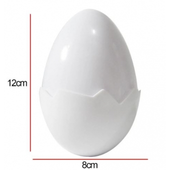 Ovo Acrílico Branco 12cm Unidade