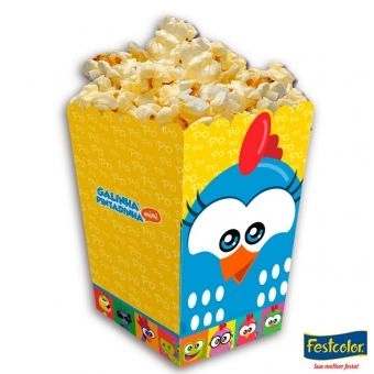 Pipoqueira Galinha Pintadinha Mini c/8 Festcolor