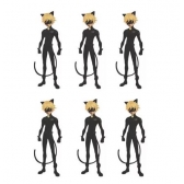 Mini Personagem E.V.A Miraculous Cat Noir c/6 Piffer - Temas Infantis