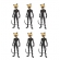 Mini Personagem E.V.A Miraculous Cat Noir c/6 Piffer - Temas Infantis