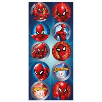 Adesivo Redondo Spider man c/30 Regina Festas