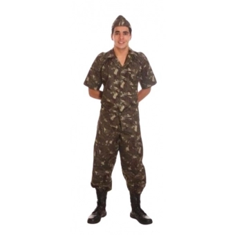 Fantasia Exército Masculino Adulto Rei Eli Ana