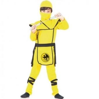 Fantasia Ninja Amarelo Infantil Sulamericana