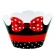 Cupcake Wrapper Minnie Laço Vermelho c/12 - Temas Infantis