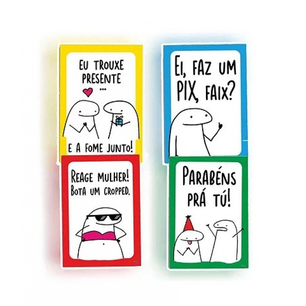 Quadros Decorativos Flork Meme c/4 Festcolor - Temas Variados