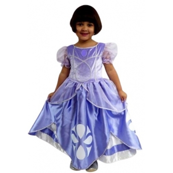 Fantasia Lilac Princess Sofia Infantil Masquerade