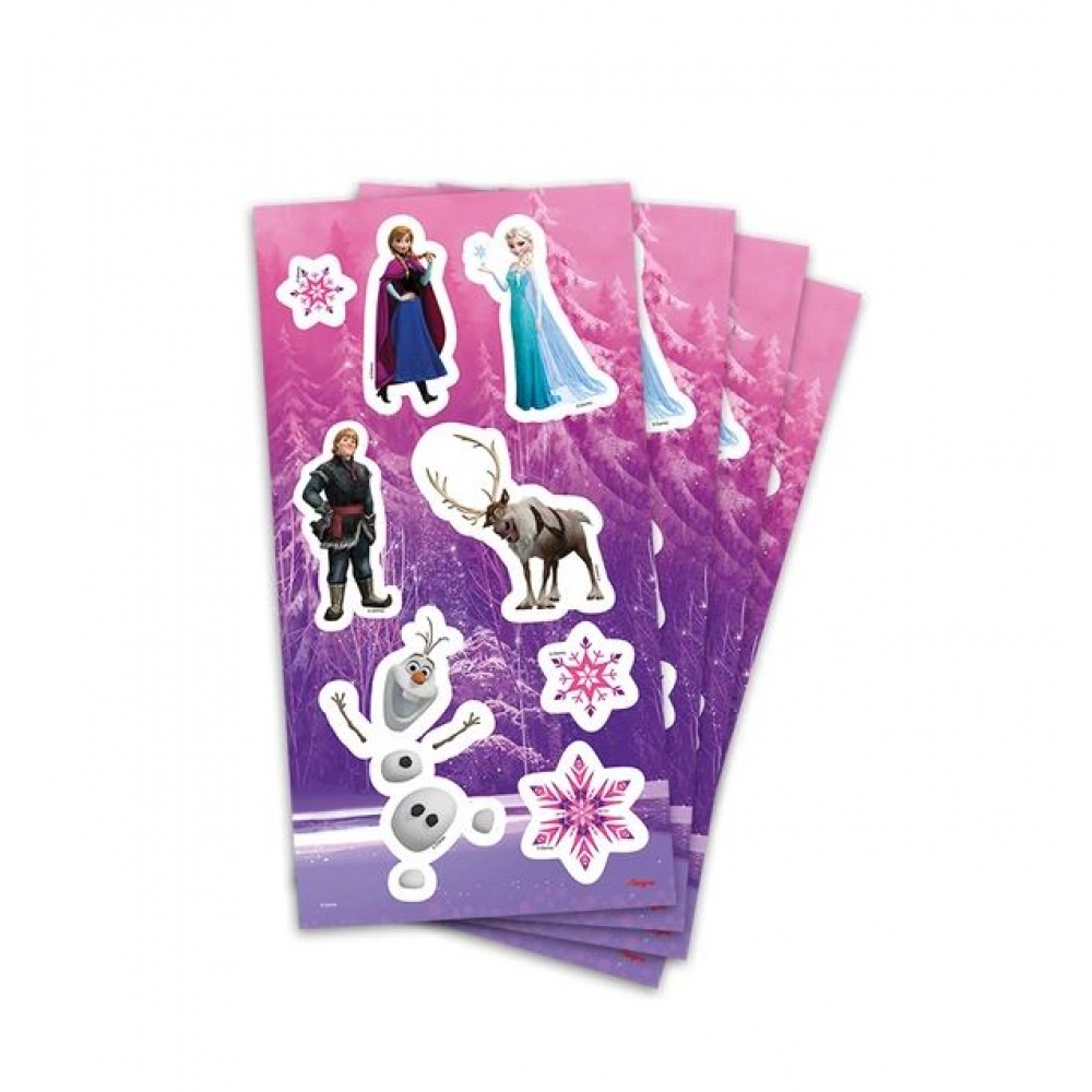 Lembrança Adesiva Frozen c/4 Cartelas Regina Festas - Temas Infantis