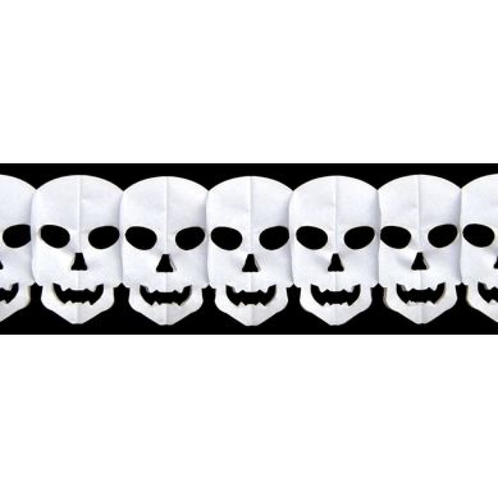 Guirlanda de Papel Caveira 2,5 Metros Girotoy - Halloween