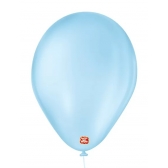 Balão 9 Liso Azul Baby c/50 São Roque - Balões