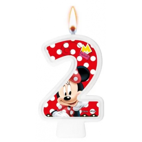 Vela Numeral Red Minnie Regina Festas - Temas Infantis