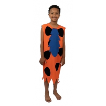 Fantasia Homem das Cavernas Flinstones Infantil Florecida