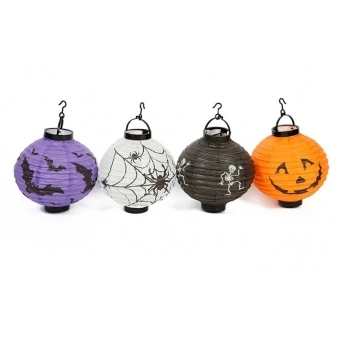 Luminária Halloween c/ Luz 20cm Sortido