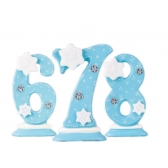 Vela Numeral Floco De Neve Frozen Velinda - Temas Infantis