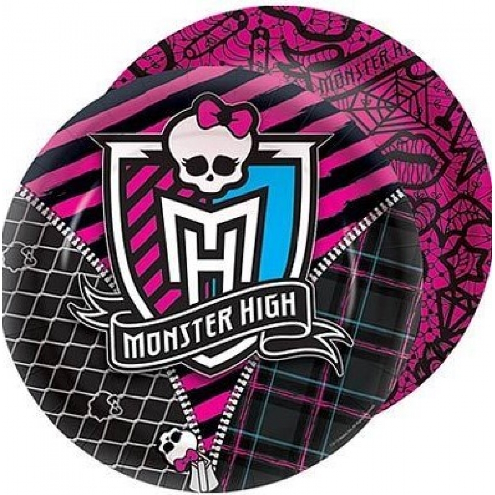Prato Redondo Monster High Teen c/8 Regina Festas - Outlet