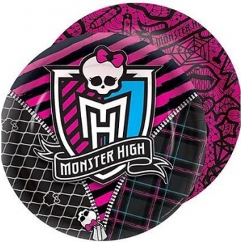 Prato Redondo Monster High Teen c/8 Regina Festas