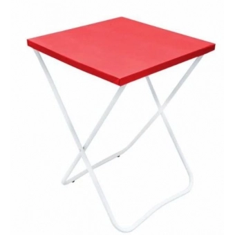 Toalha de Mesa Perolizada 70x70 c/10 Vermelha Dani Embalagens