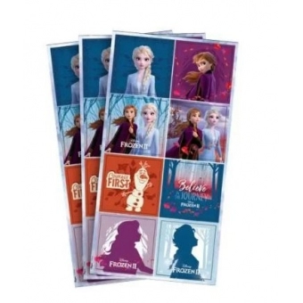 Adesivo Quadrado Frozen 2 c/ 24 Regina Festas