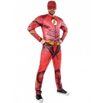 Fantasia The Flash Liga da Justiça Luxo Adulto Sulamericana