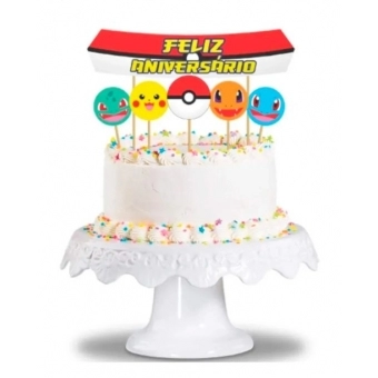 Topo Para Bolo Pocket Monsters Junco