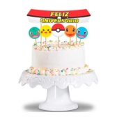 Topo Para Bolo Pocket Monsters Junco - Temas Infantis