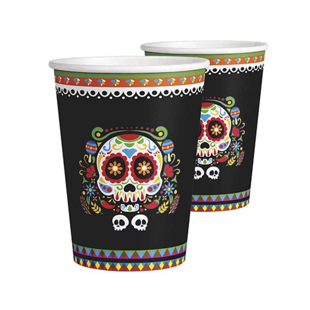 Copo de Papel Mexicano 180ml c/8 Junco - Temas Infantis