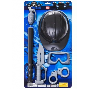 Kit Fantasia Policial Infantil Master Toy